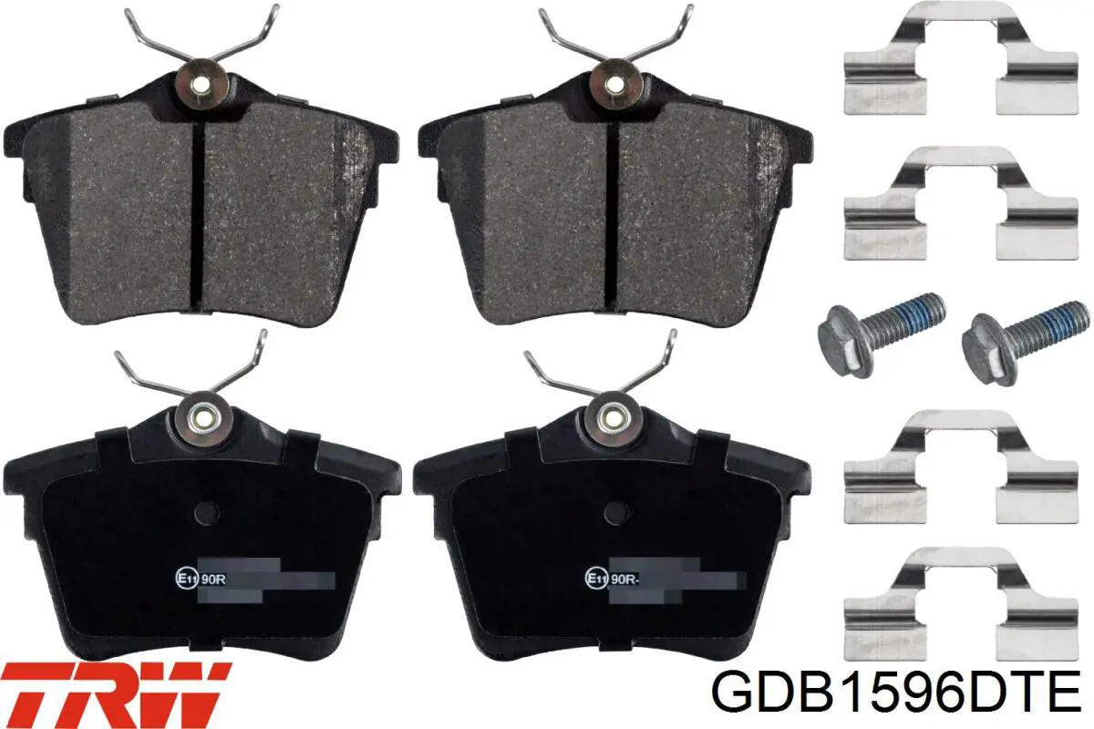 Купити GDB1596DTE TRW Задні колодки