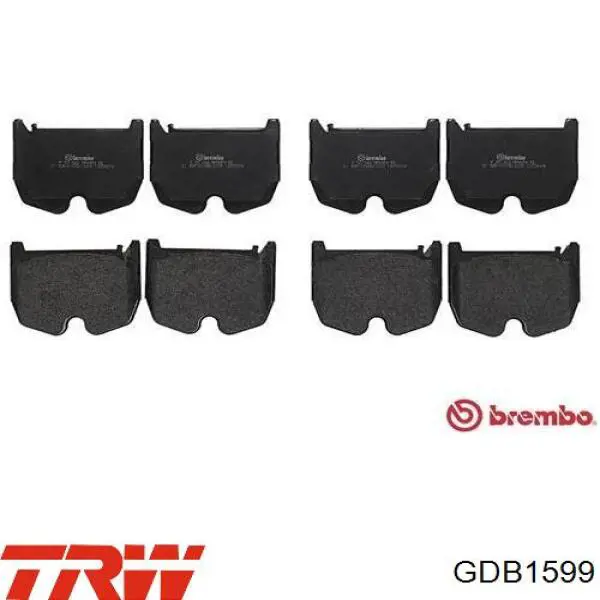 Гальмівні колодки TRW GDB1599 ціна, від 91.92 USD