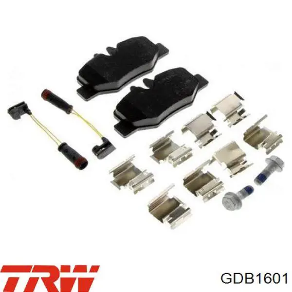 Задні гальмівні колодки GDB1601 TRW