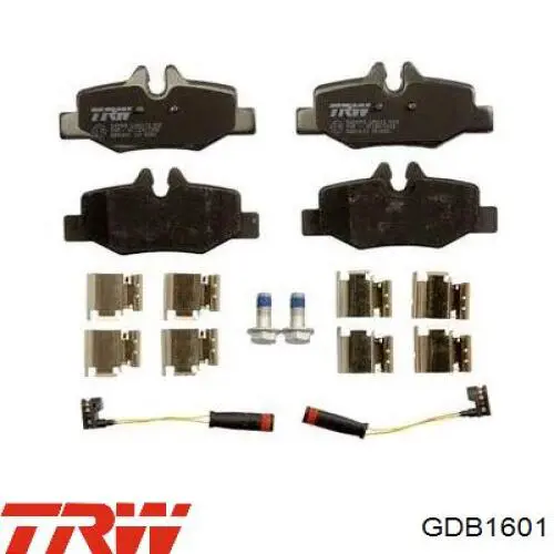 Купити GDB1601 TRW Задні колодки