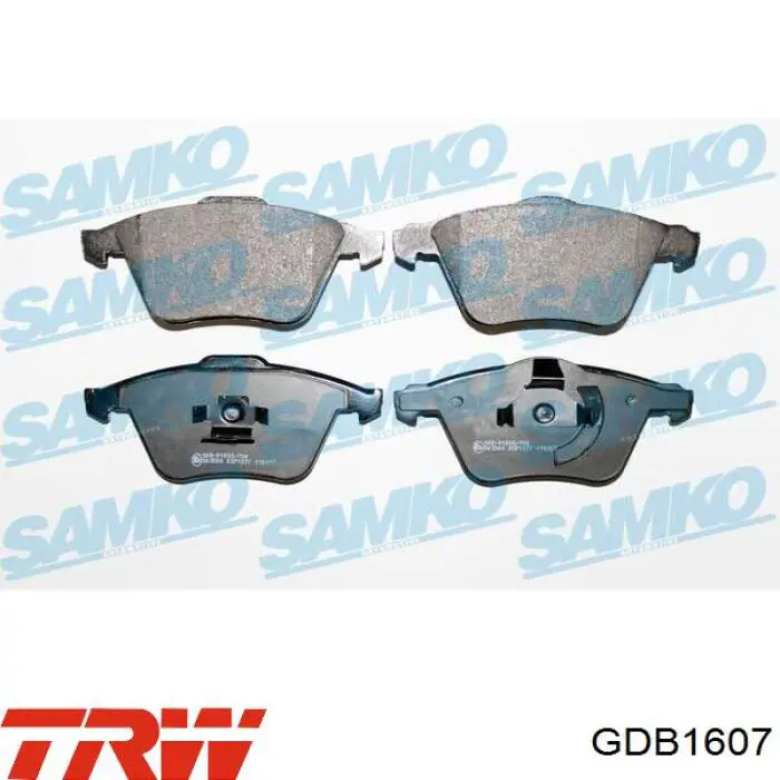 Передні тормозні колодки GDB1607 TRW