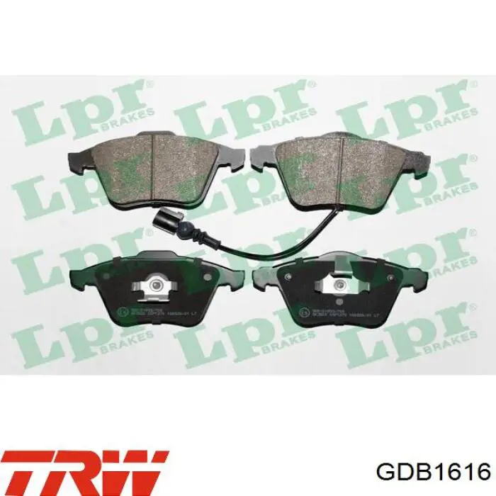 Купити GDB1616 TRW Колодки гальмівні передні, дискові