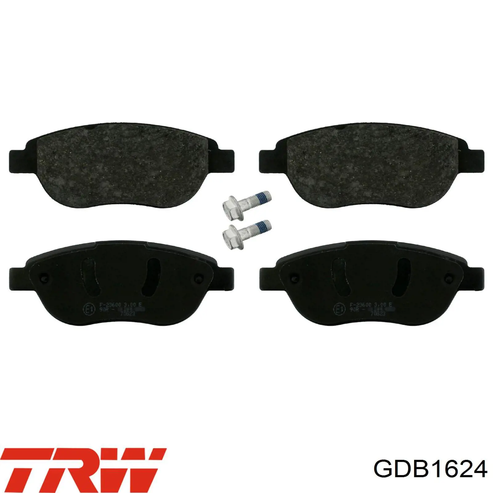 Передні тормозні колодки GDB1624 TRW