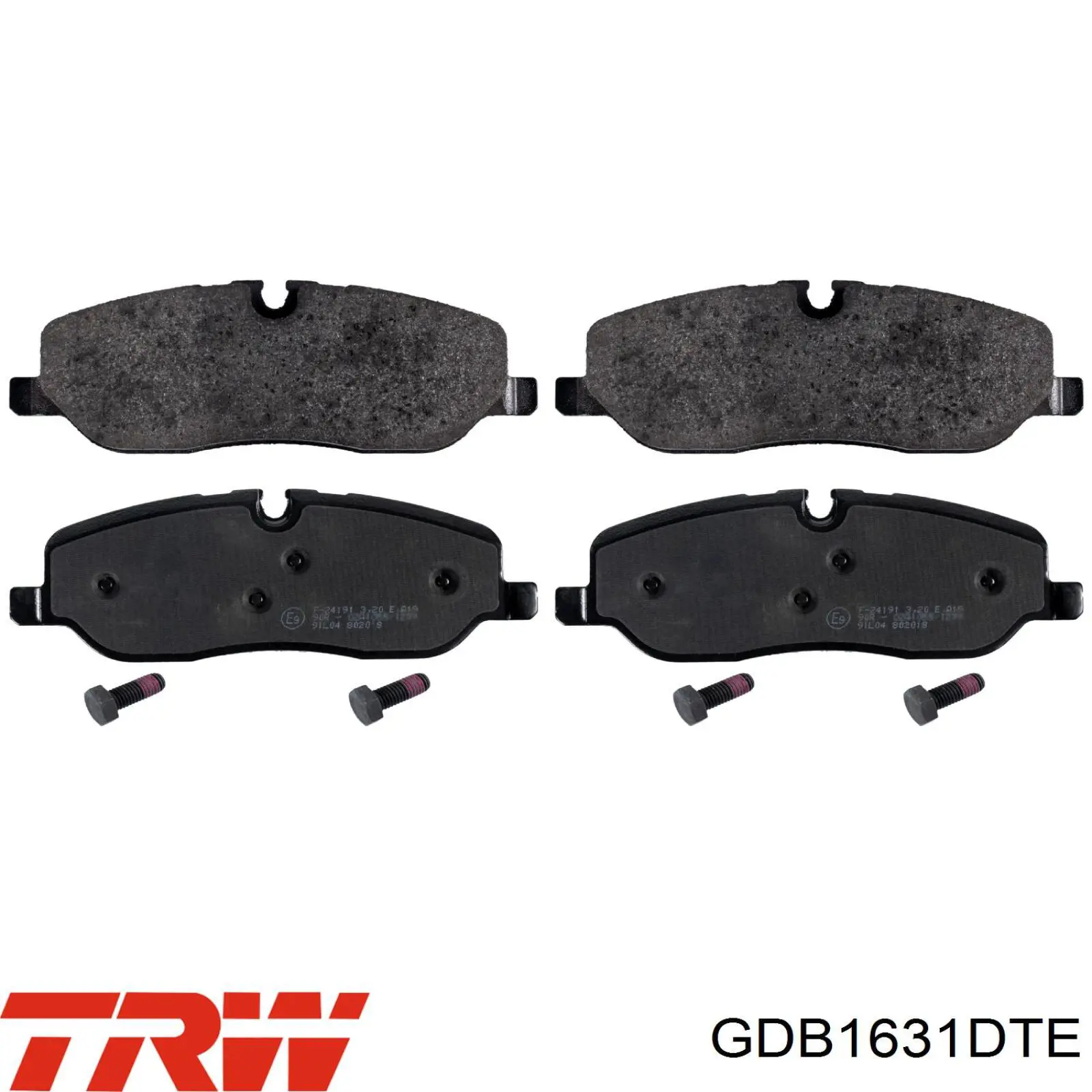 Гальмівні колодки TRW GDB1631DTE ціна, від 24.59 USD