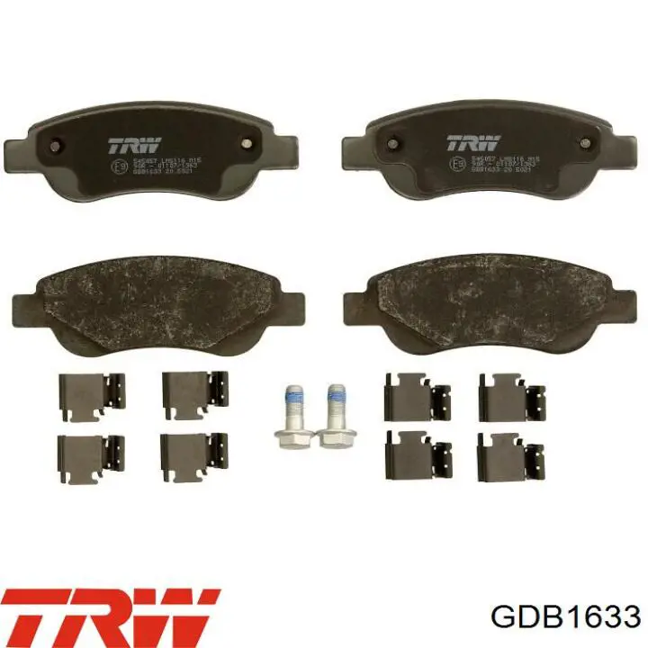 Гальмівні колодки TRW GDB1633 ціна, від 28.26 USD