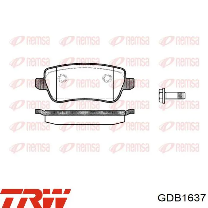 Задні гальмівні колодки ADL144228 Blue Print