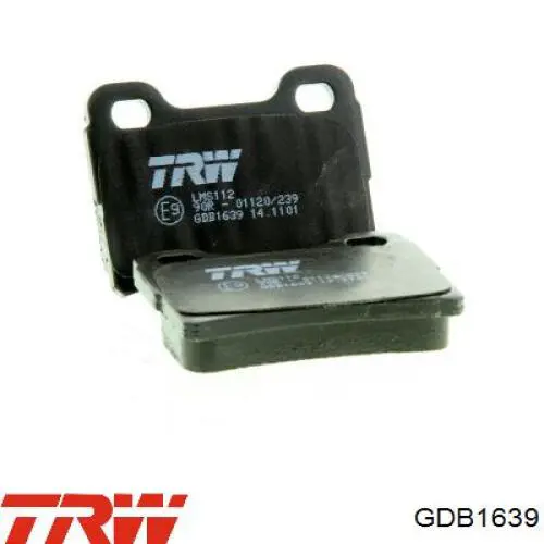 Задні гальмівні колодки TRW GDB1639 ціна, від 10.18 USD