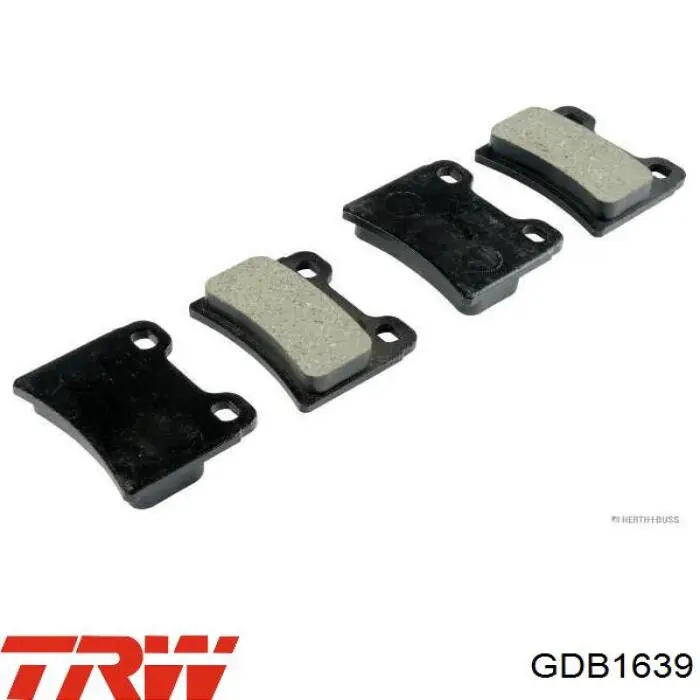 Задні гальмівні колодки GDB1639 TRW