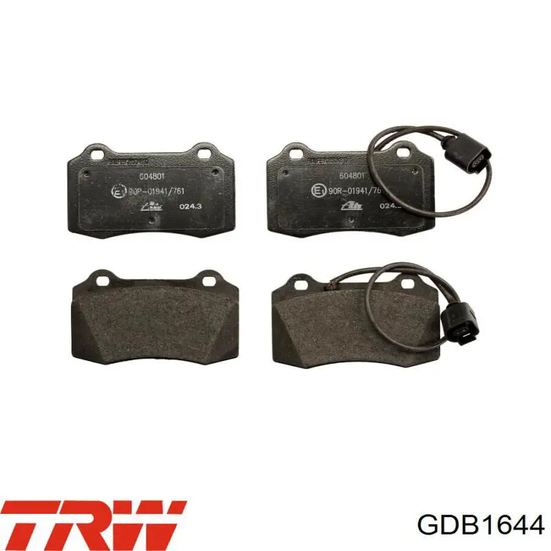 Передні тормозні колодки GDB1644 TRW