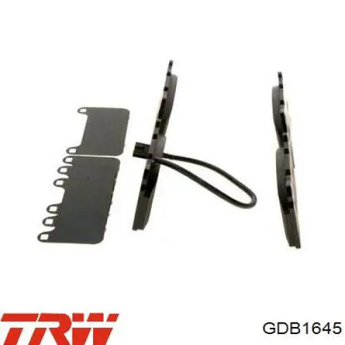 GDB1645 TRW Передні гальмівні колодки