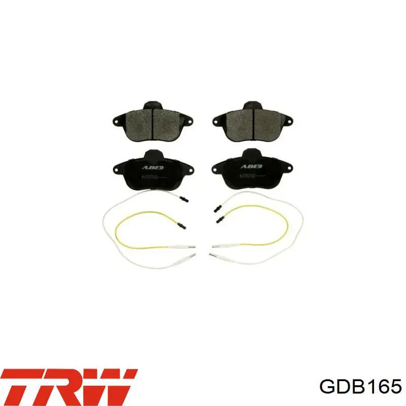GDB165 TRW колодки гальмівні передні, дискові