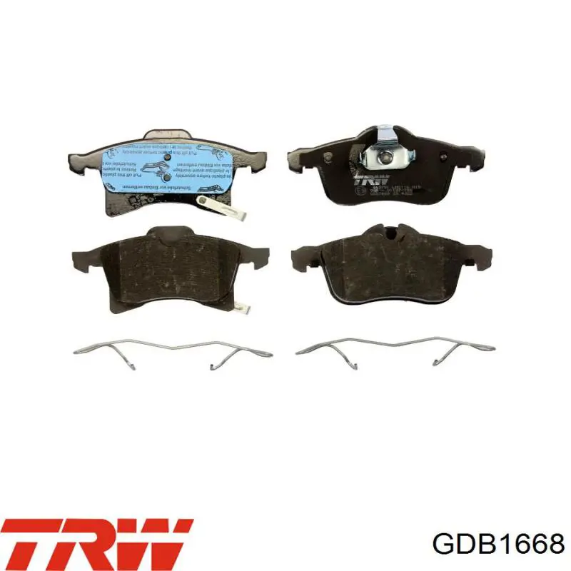 Тормозні колодки TRW GDB1668