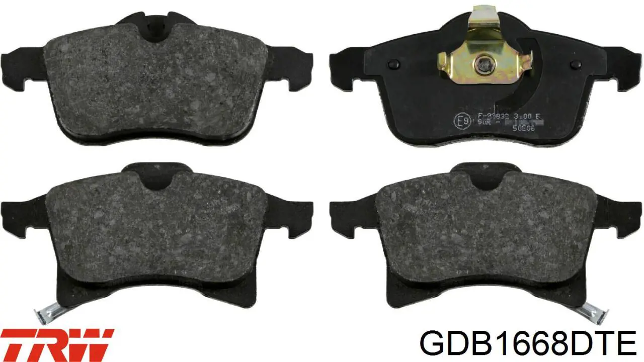 Гальмівні колодки TRW GDB1668DTE ціна, від 25.01 USD