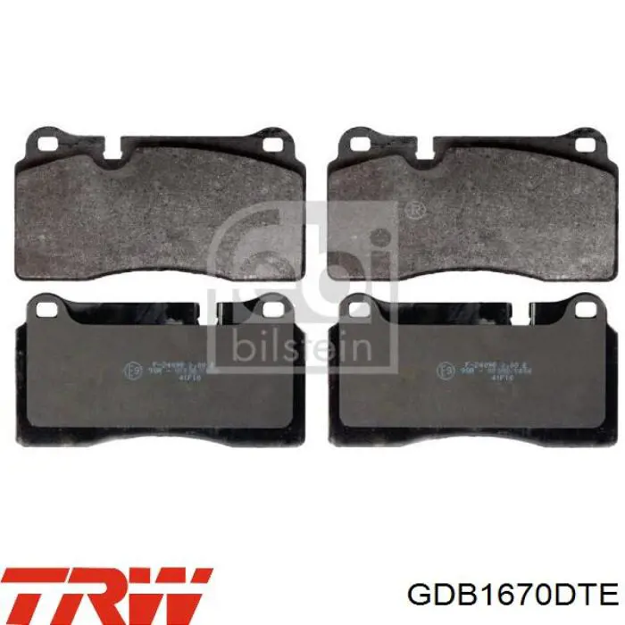 Гальмівні колодки TRW GDB1670DTE ціна, від 78.44 USD