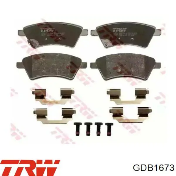 Гальмівні колодки TRW GDB1673 ціна, від 29.80 USD