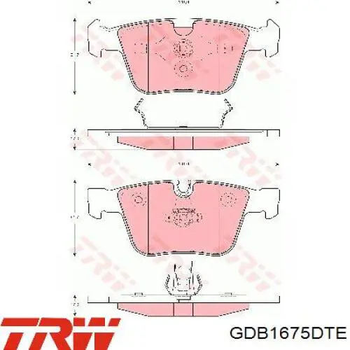 Купити A1644201020 Mercedes Задні колодки