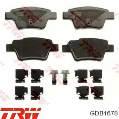 Задні гальмівні колодки TRW GDB1678 ціна, від 16.67 USD