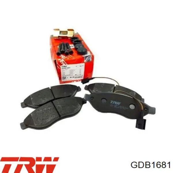 Купити GDB1681 TRW Колодки гальмівні передні, дискові