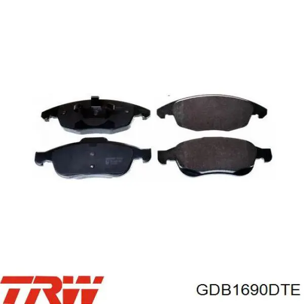 Купити GDB1690DTE TRW Колодки гальмівні передні, дискові