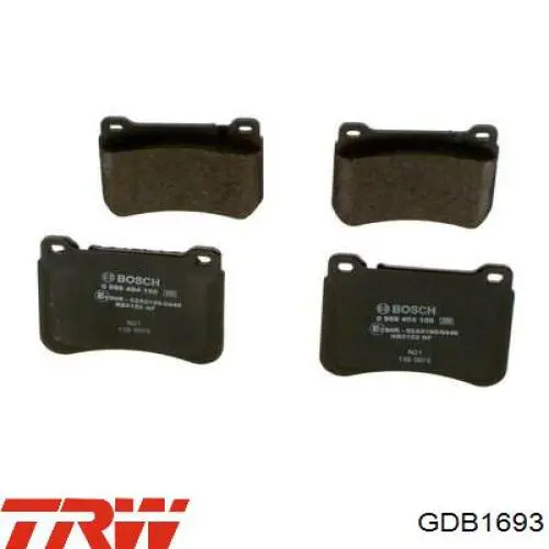 Передні тормозні колодки GDB1693 TRW