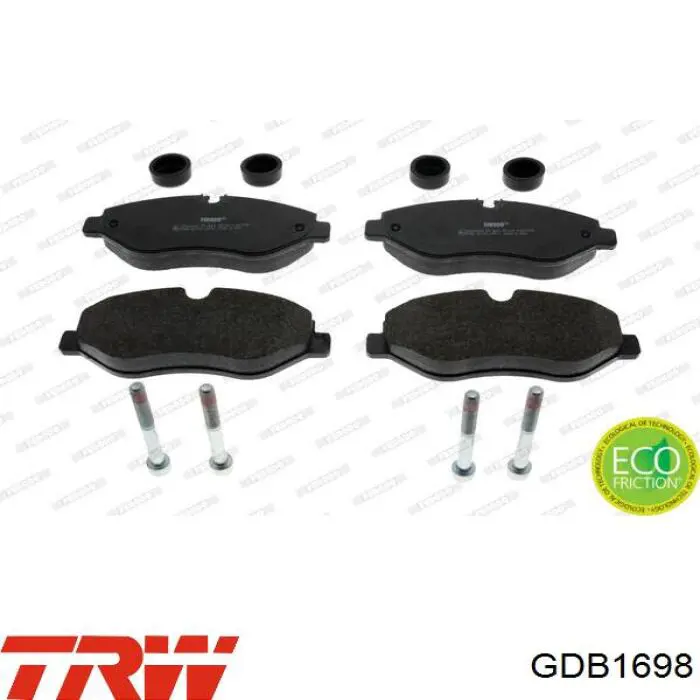 GDB1698 TRW Передні гальмівні колодки
