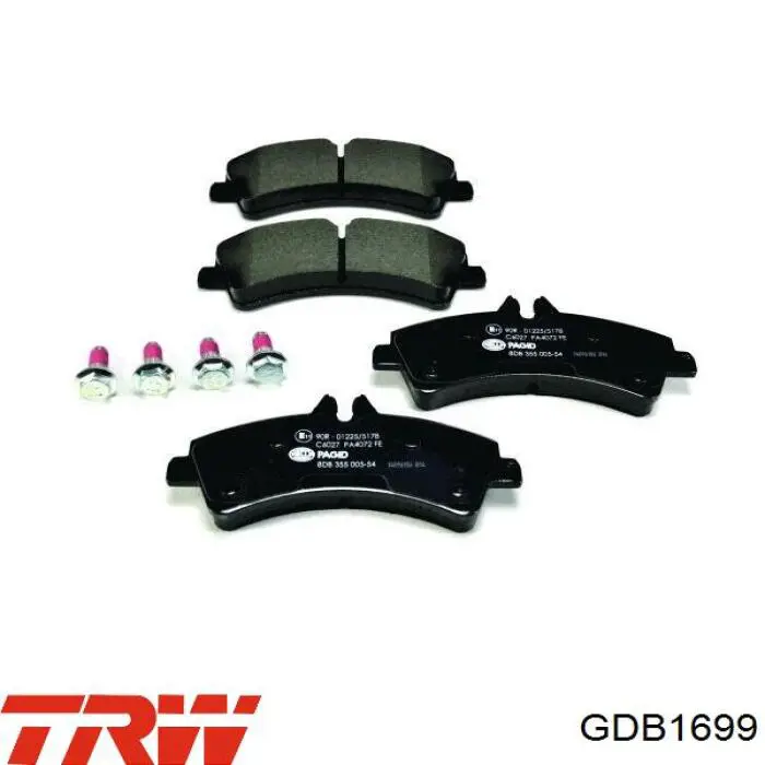 Задні дискові колодки TRW GDB1699