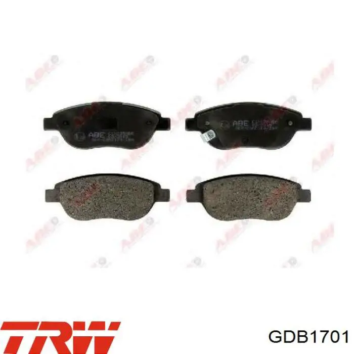 Купити GDB1701 TRW Колодки гальмівні передні, дискові