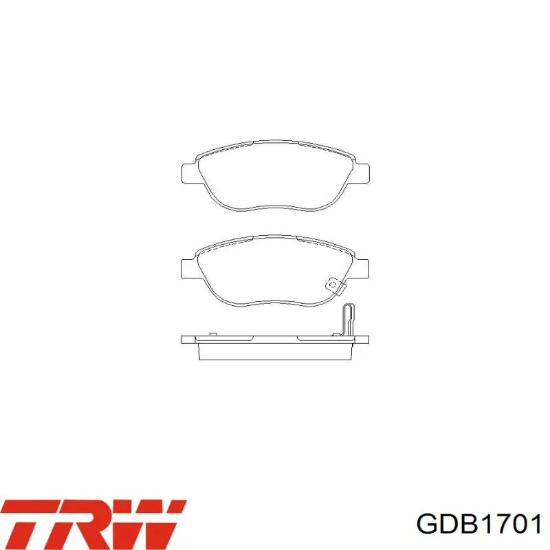 Тормозні колодки TRW GDB1701