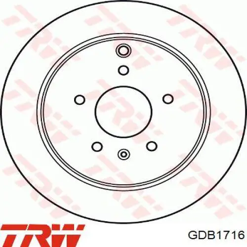 Купити GDB1716 TRW Задні колодки