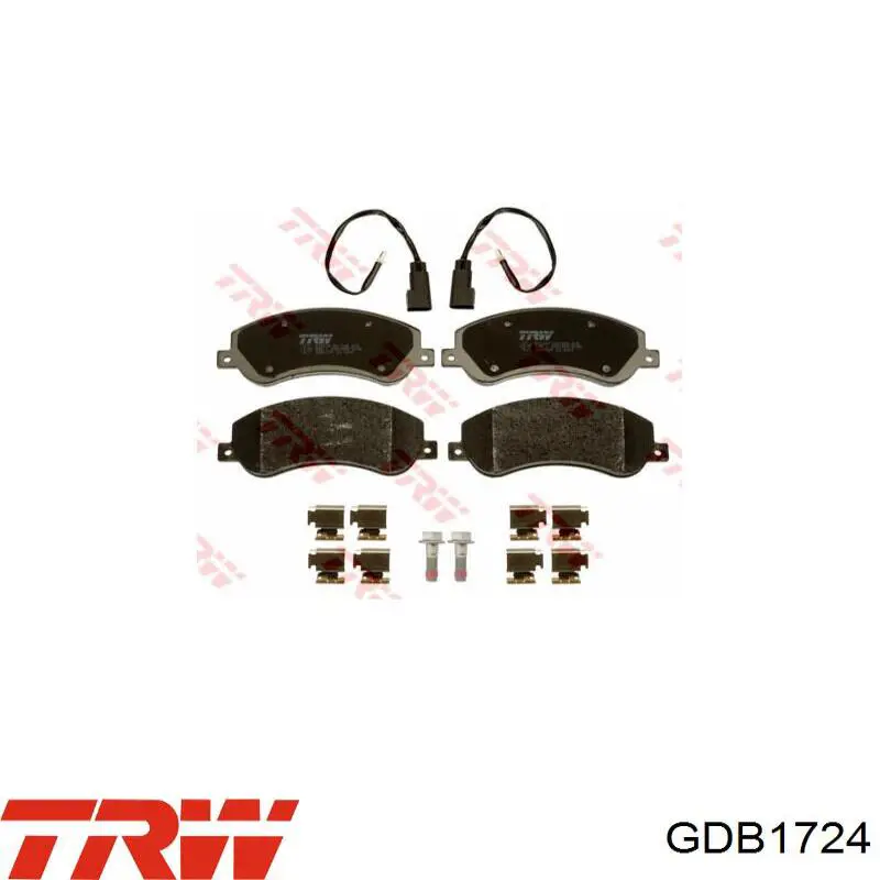 Гальмівні колодки TRW GDB1724 ціна, від 43.10 USD