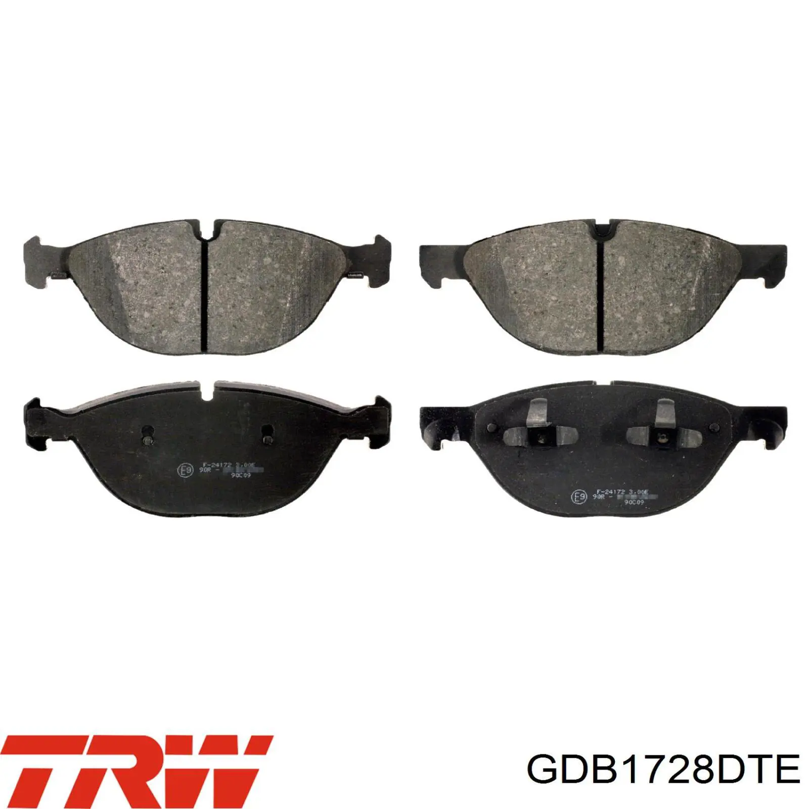 Купити GDB1728DTE TRW Колодки гальмівні передні, дискові