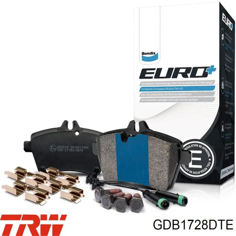Передні тормозні колодки GDB1728DTE TRW