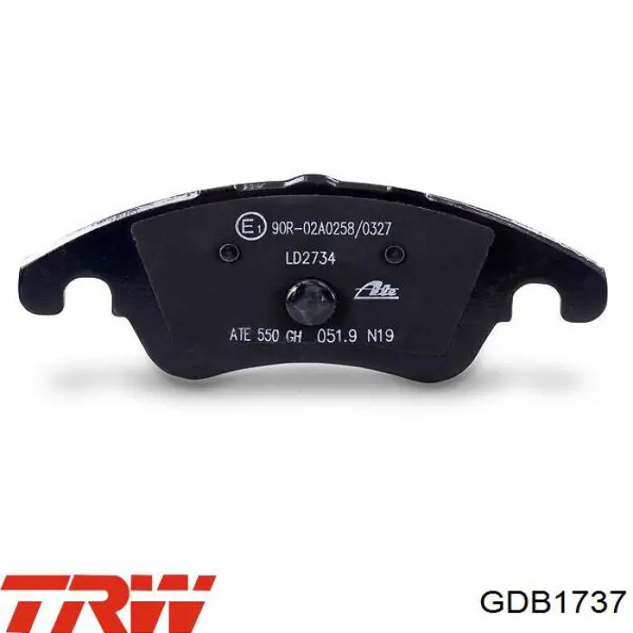 Передні тормозні колодки GDB1737 TRW