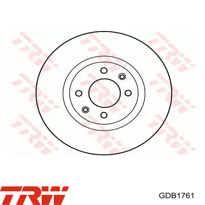Передні тормозні колодки GDB1761 TRW