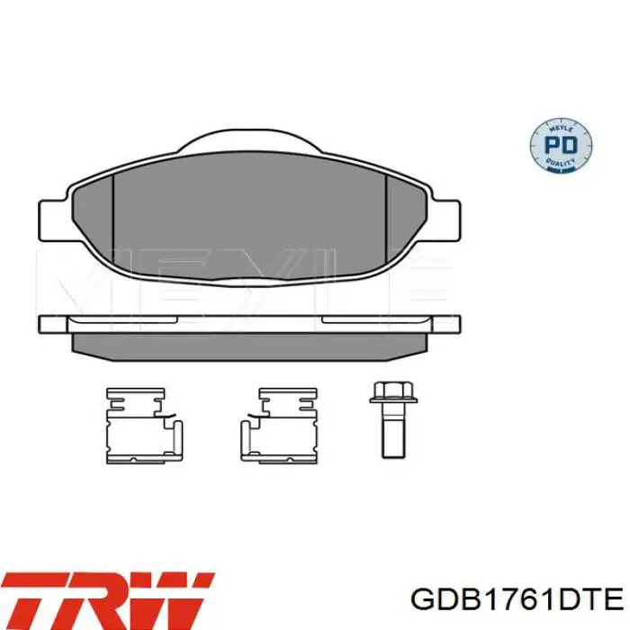 Гальмівні колодки TRW GDB1761DTE ціна, від 30.76 USD