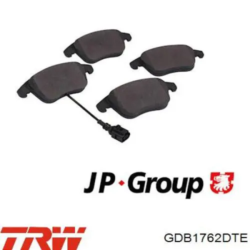 Купити GDB1762DTE TRW Колодки гальмівні передні, дискові