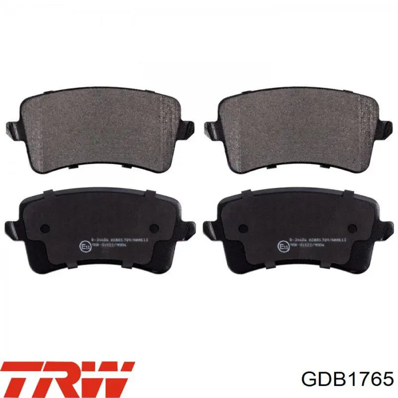 Задні дискові колодки TRW GDB1765