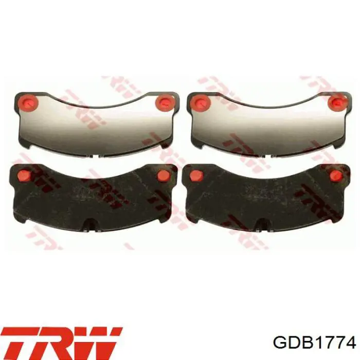 GDB1774 TRW колодки гальмівні передні, дискові