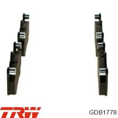 Передні тормозні колодки GDB1778 TRW