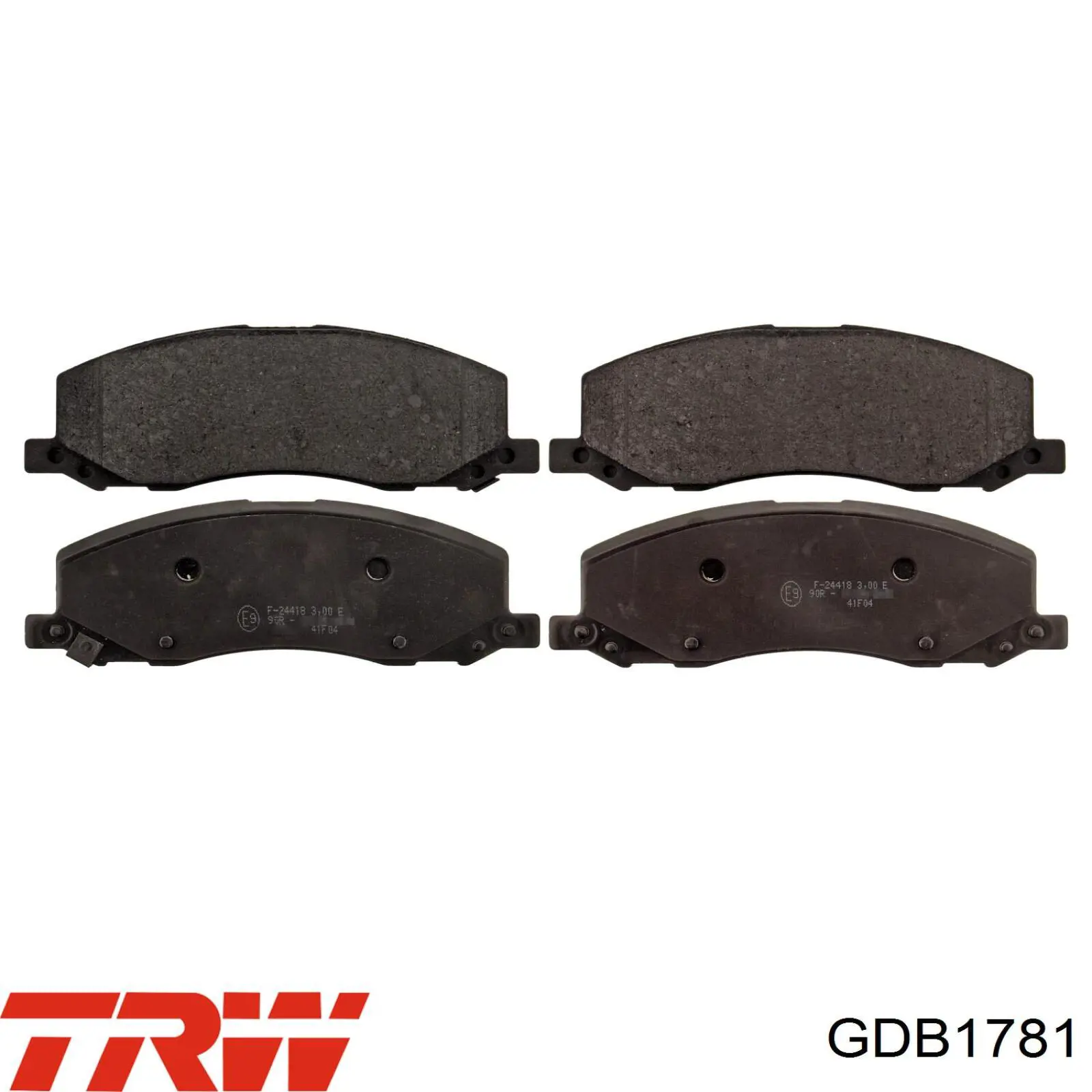 Передні тормозні колодки GDB1781 TRW
