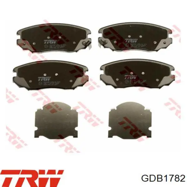 GDB1782 TRW колодки гальмівні передні, дискові