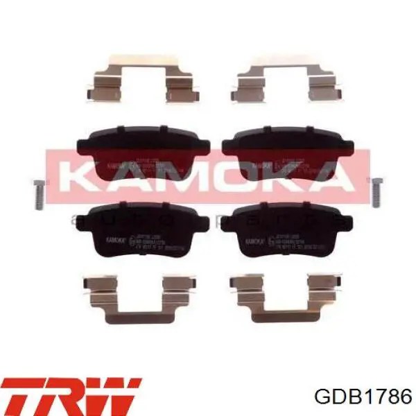 Задні гальмівні колодки TRW GDB1786 ціна, від 26.66 USD