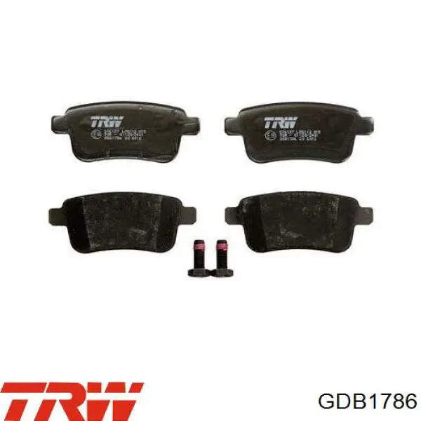 Купити GDB1786 TRW Задні колодки