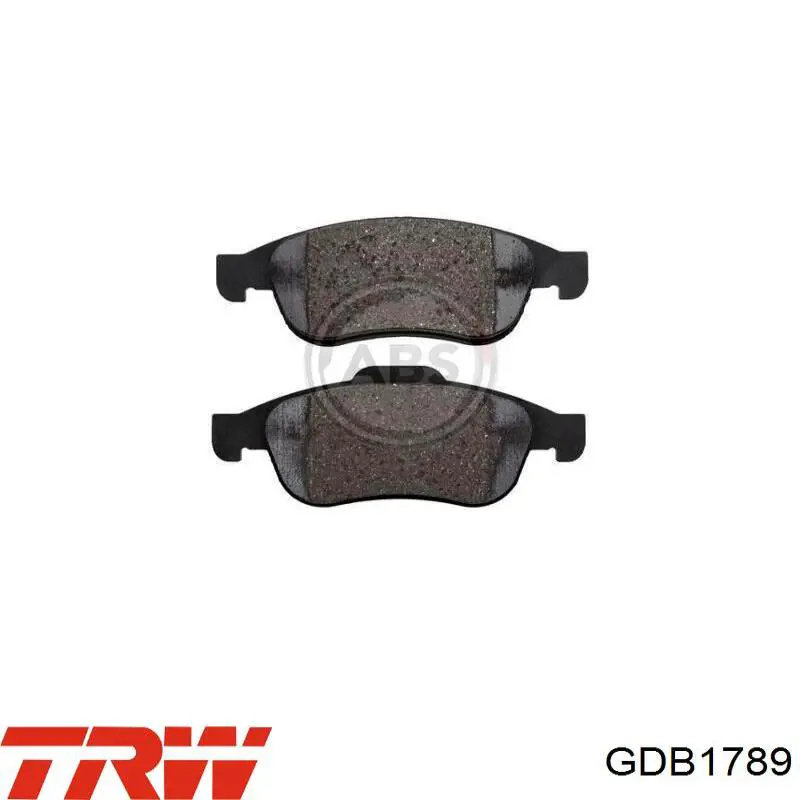 Передні тормозні колодки GDB1789 TRW