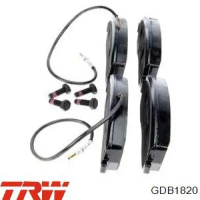GDB1820 TRW Передні гальмівні колодки