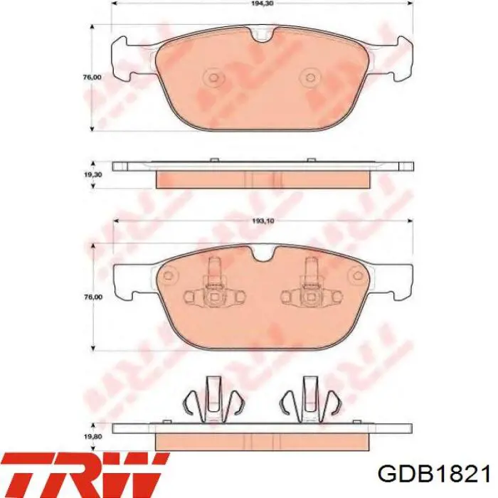 601381 VALEO Передні гальмівні колодки
