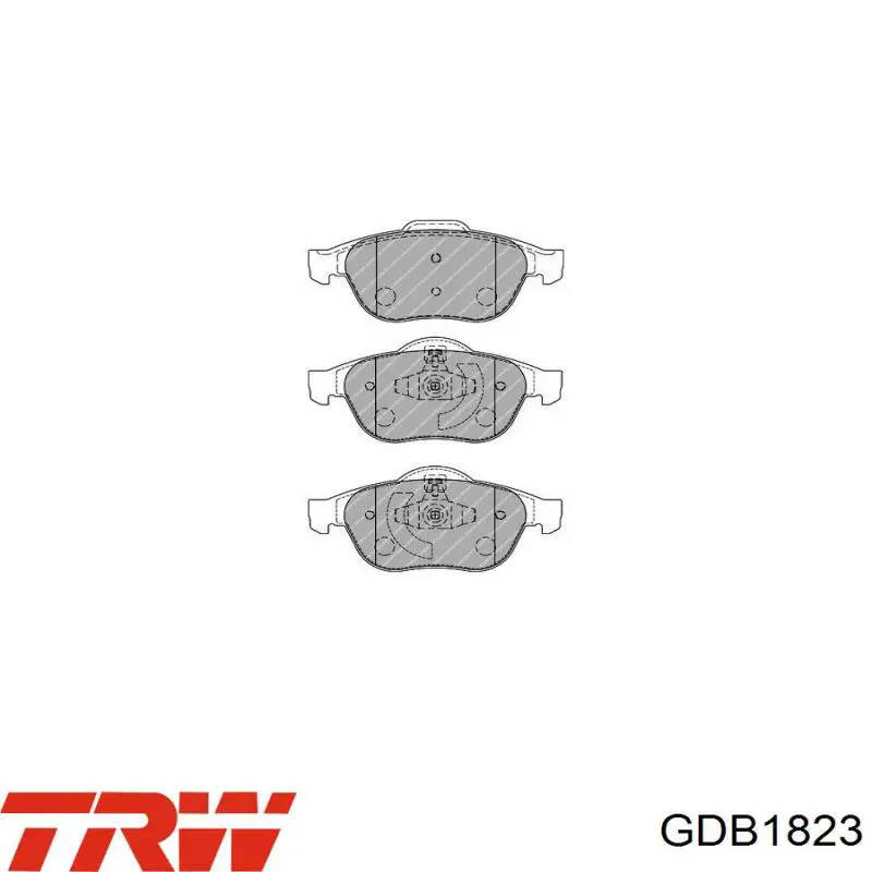 Передні тормозні колодки GDB1823 TRW
