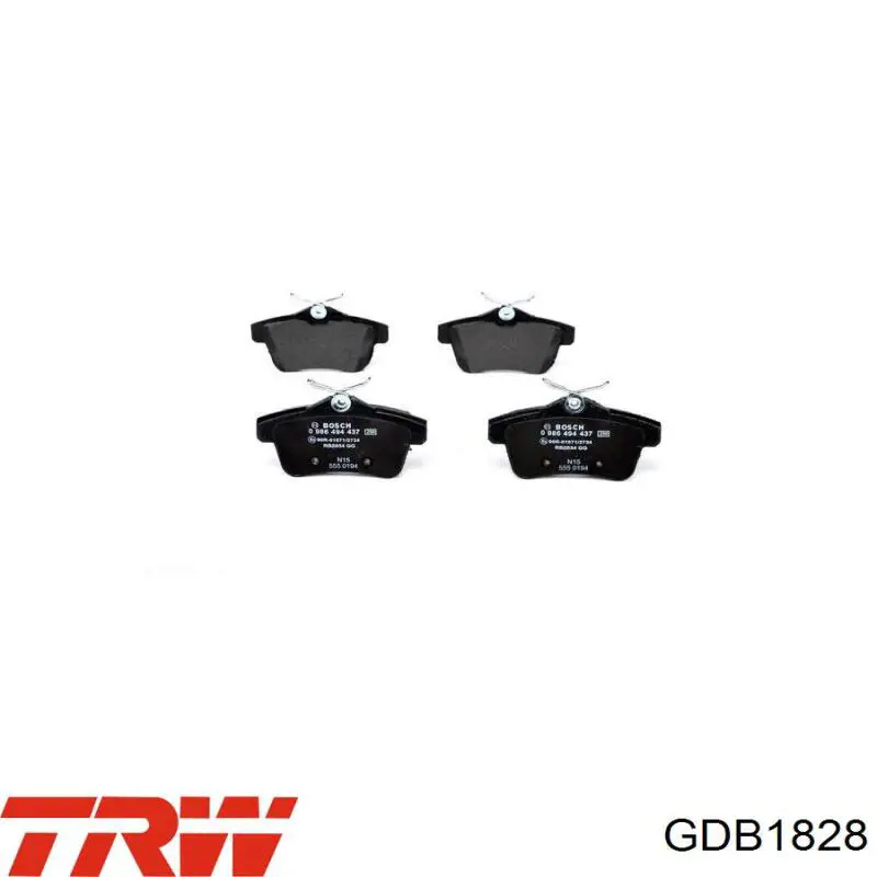 Задні дискові колодки TRW GDB1828