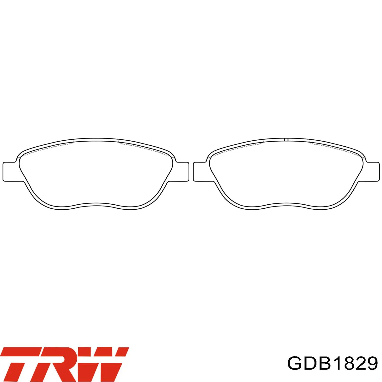 Тормозні колодки TRW GDB1829