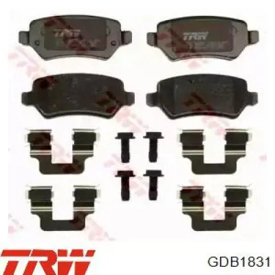 Задні дискові колодки TRW GDB1831